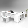 Hanah Home Vo13-W Conjunto de Muebles de Oficina Blanco